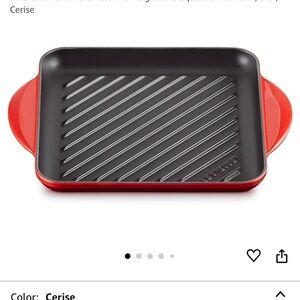 Brand new Le creuset square grill pan